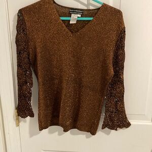 Bronze/Copper Sweater.   Perfect for the holidays or for an evening event.!